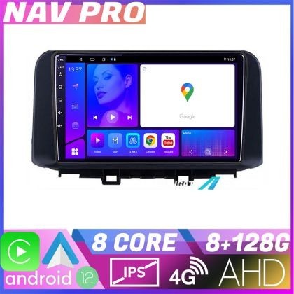 Navigatie Hyundai Kona KIT 1058 EDOTEC-LITE Android Ecran 720P Octa Core 8 128 Carplay CarStore Technology