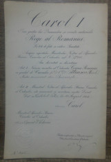 Brevet Ordinul Coroana Romaniei gradul de Cavaler/1906, semnatura Iacob Lahovari foto