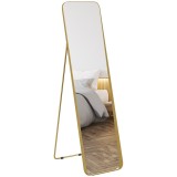 HOMCOM Oglindă Rotundă Auriu 40x160cm | Aosom Romania