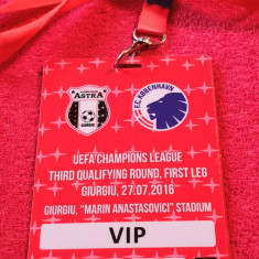 Acreditare meci fotbal ASTRA GIURGIU-FC COPENHAGA (27.07.2016)