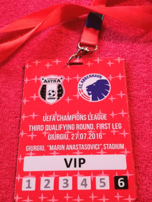 Acreditare meci fotbal ASTRA GIURGIU-FC COPENHAGA (27.07.2016) foto