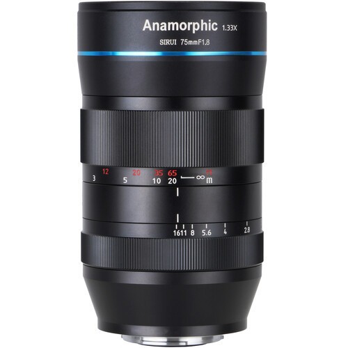 Obiectiv Manual SIRUI 75mm F1.8 1.33X S35 Anamorphic Lens
