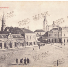 4546 - ZALAU, Salaj, Market, Romania - old postcard - used - 1907