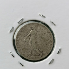 Moneda Franta. 50 centimes 1908.argint