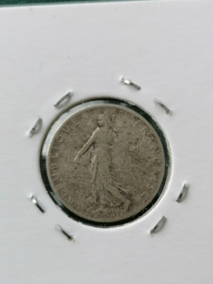 Moneda Franta. 50 centimes 1908.argint foto