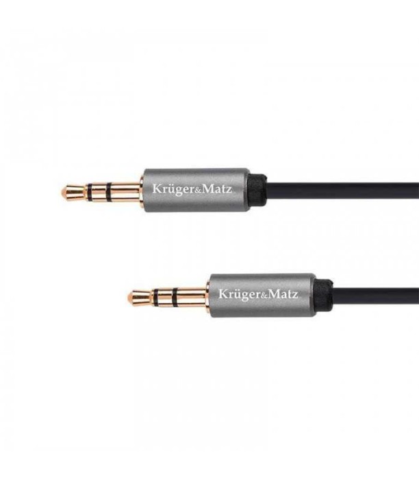 Cablu Jack 3.5 mm tata - tata 1.8m BASIC Kruger&amp;Matz