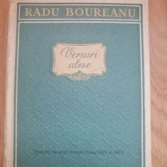 Versuri alese - Radu Boureanu - contine o dedicatie si autograful autorului 1955