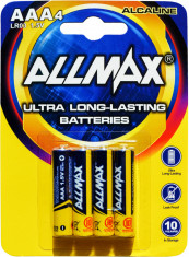 BATERIE ALLMAX AAA/LR03/AM4 4PCS Galben foto