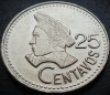 Moneda exotica 25 CENTAVOS - GUATEMALA, anul 1988 * cod 522 = UNC MODEL MARE, America Centrala si de Sud