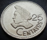 Moneda exotica 25 CENTAVOS - GUATEMALA, anul 1988 * cod 522 = UNC MODEL MARE