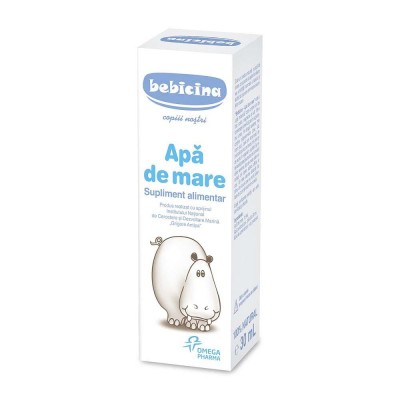 Apa de Mare pentru Igiena Nazala Bebicina 30 mililitri Omega Pharma Perrigo foto