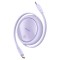 Cablu de Date Type-C la Type-C, 100W, 1m - Baseus Free2Draw Mini (P10364500511-00) - Nebula Purple