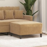 VidaXL Taburet, maro, 70x55x41 cm, catifea