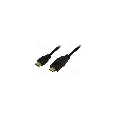 Cablu HDMI - HDMI, HDMI mufa, HDMI mufa mobila ±90°, 1.8m, negru, LOGILINK - CH0052