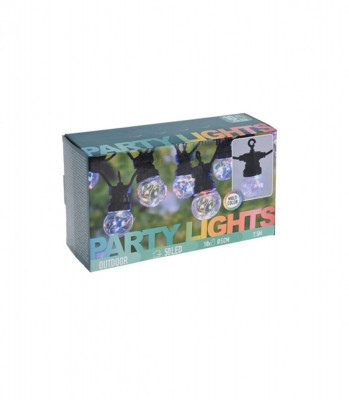 Ghirlanda luminoasa pentru exterior, 10 becuri multicolore, 50LED, IP44, 75 m foto