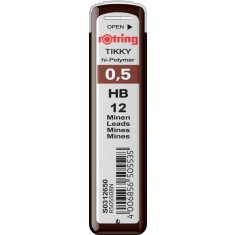 Etui mina creion 12 buc Rotring 0,5 HB