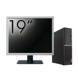 Pachet Calculator Second Hand LENOVO V520s SFF, Intel Core i3-7100 2.80GHz, 8GB DDR4, 256GB SSD, DVD-ROM + Monitor 19&amp;quot; NewTechnology Media