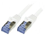 Cabluri patch S/FTP 6a litat Cu LSZH alb 0,25m 26AWG, Logilink