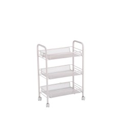 Carucior servire fier alb 44 x 26 x 63,5 cm