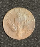 Moneda 10 centesimi 1939 Italia