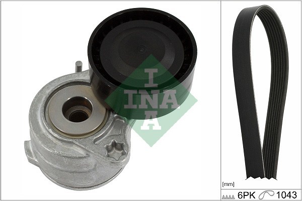 INA 529 0419 10 Set curea transmisie cu caneluri