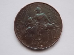 10 CENTIMES 1913 FRANTA foto