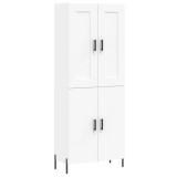 Cumpara ieftin Dulap inalt, alb, 69,5x34x180 cm, lemn compozit