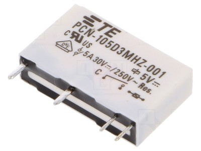 Releu electromagnetic 5VDC 5A PCB foto