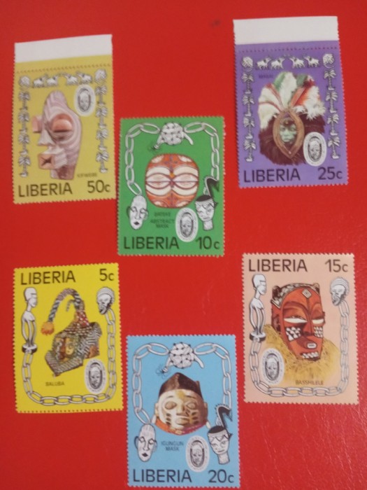 LIBERIA, MĂȘTI - SERIE COMPLETĂ MNH