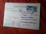 Carte Postala circulata in Bucuresti din partea Bancii Nationale - invitatie la ghiseu 1939