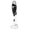 Mixer de lapte Camry, include un suport pentru mixer si un batator de oua din inox, Negru