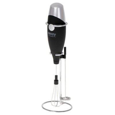 Mixer de lapte Camry, include un suport pentru mixer si un batator de oua din inox, Negru foto