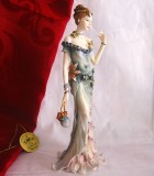 BIBELOU FIGURINA LEONARDO COLLECTION ANGLIA FLORAL ELEGANCE 2002 20 CM