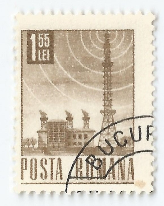 **Romania, LP 662/1967, Posta, Telecomunicatii si Transporturi, eroare 1, oblit.