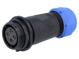 Mufă SP21 Mamă 4 PIN IP68 30A 500V pentru Cablu 7-12mm