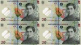 COALA DE 4 BANCNOTE 20 LEI