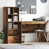 VidaXL Birou cu spațiu de depozitare 2 pcs Lemn Vechi 100 x 50 x 76 cm
