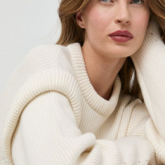 Notes du Nord pulover din amestec de lana Erin femei, culoarea bej, călduros