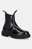 Gant ghete chelsea de piele Timbly culoarea negru, cu toc plat, 31551066