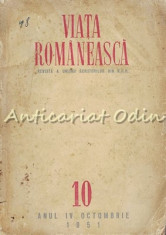 Revista Viata Romaneasca Nr. 10/1951- Mihai Beniuc, Veronica Porumbacu foto