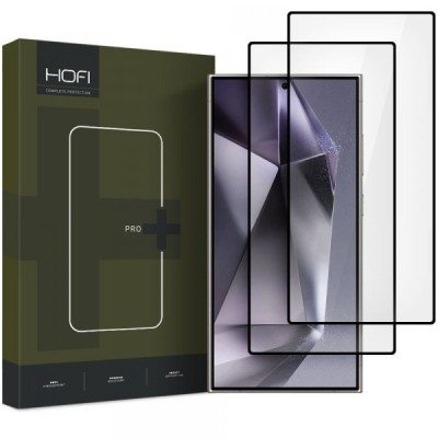 Folie de protectie Ecran HOFI Glass PRO+ pentru Samsung Galaxy S25 Ultra S938, Sticla Securizata, Full Glue, Set 2 bucati, Neagra foto