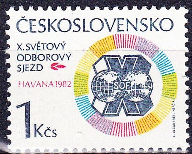 C2405 - Cehoslovacia 1982 - Congres neuzat,perfecta stare