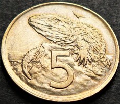Moneda exotica 5 CENTI - NOUA ZEELANDA, anul 1969 *cod 5229