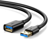 CABLU USB Ugreen prelungitor, &quot;US129&quot; USB 3.0 (T) la USB 3.0 (M), conectori auriti, 2m, negru, &quot;10373&quot; (timbru verde 0.18 lei) - 6957303813735