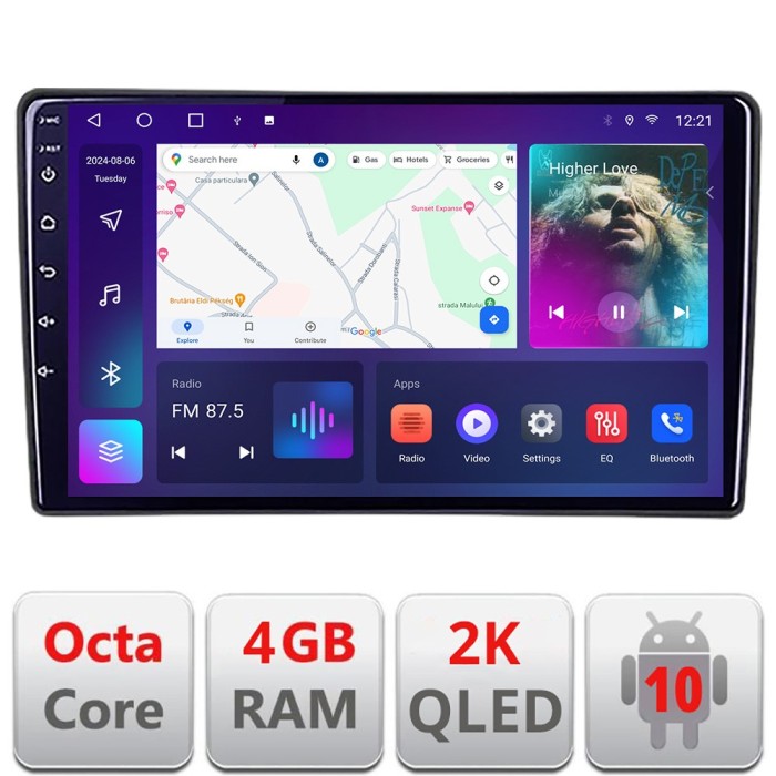 Navigatie Kia Ceed 2007-2009 QLED 2K Octa core 4+32 DSP 360 Optic FHD internet gps radio carplay android auto CarStore Technology