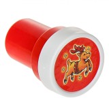 ștampilă Crăciun, Rotundă, Modele Diverse, 2.5x4cm, Multicolor, Oem