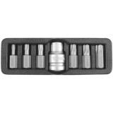 Yato YT-0416 - Set capete de insurubare profil TX cu gaura 7 bucati