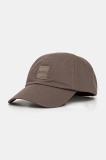 BOSS Orange șapcă de baseball din bumbac culoarea bej, cu imprimeu, 50535555