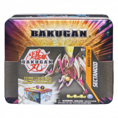 Set de joaca Bakugan in cutie metalica - Baku-tin Sectanoid
