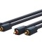 Cablu Profesional 2x RCA - 2x RCA 5m OFC cupru dublu ecaranat aurit Clicktronic 70381